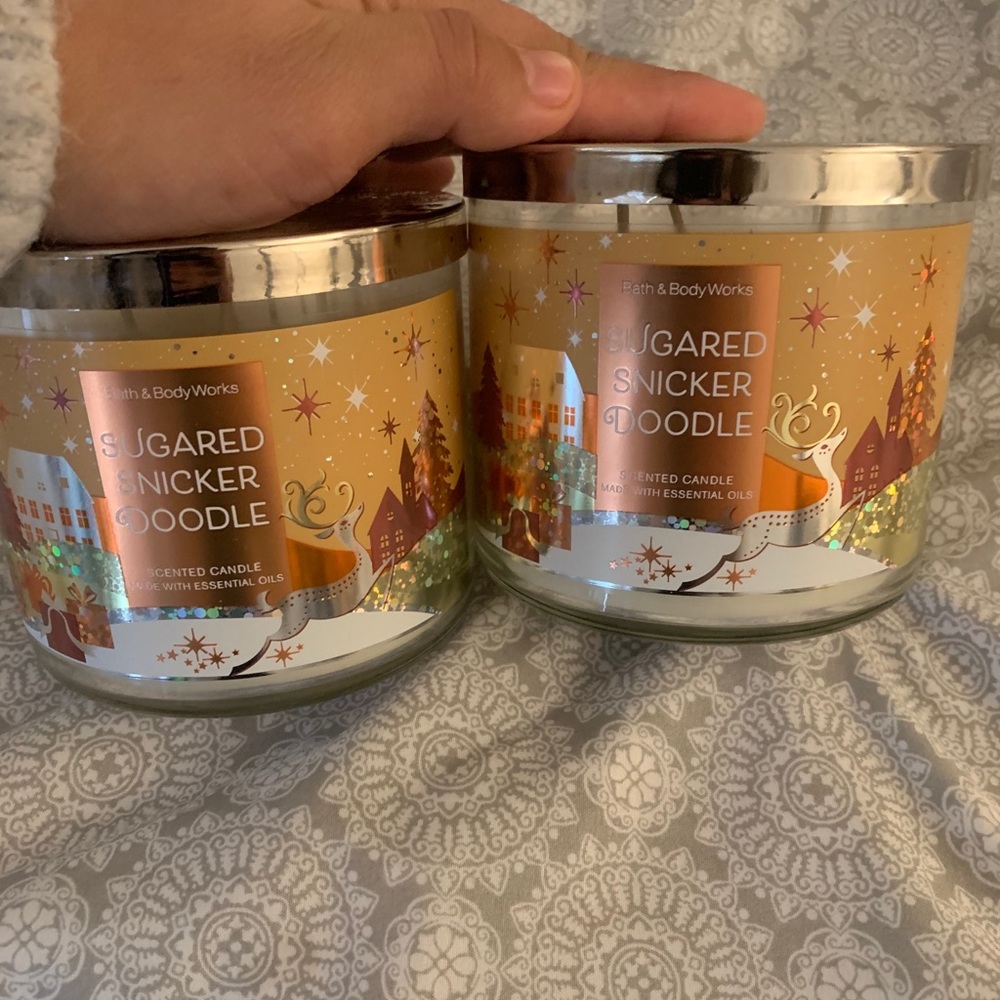 Bath and body works Christmas edition candles
